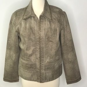 Chicos snake print jacket blazer